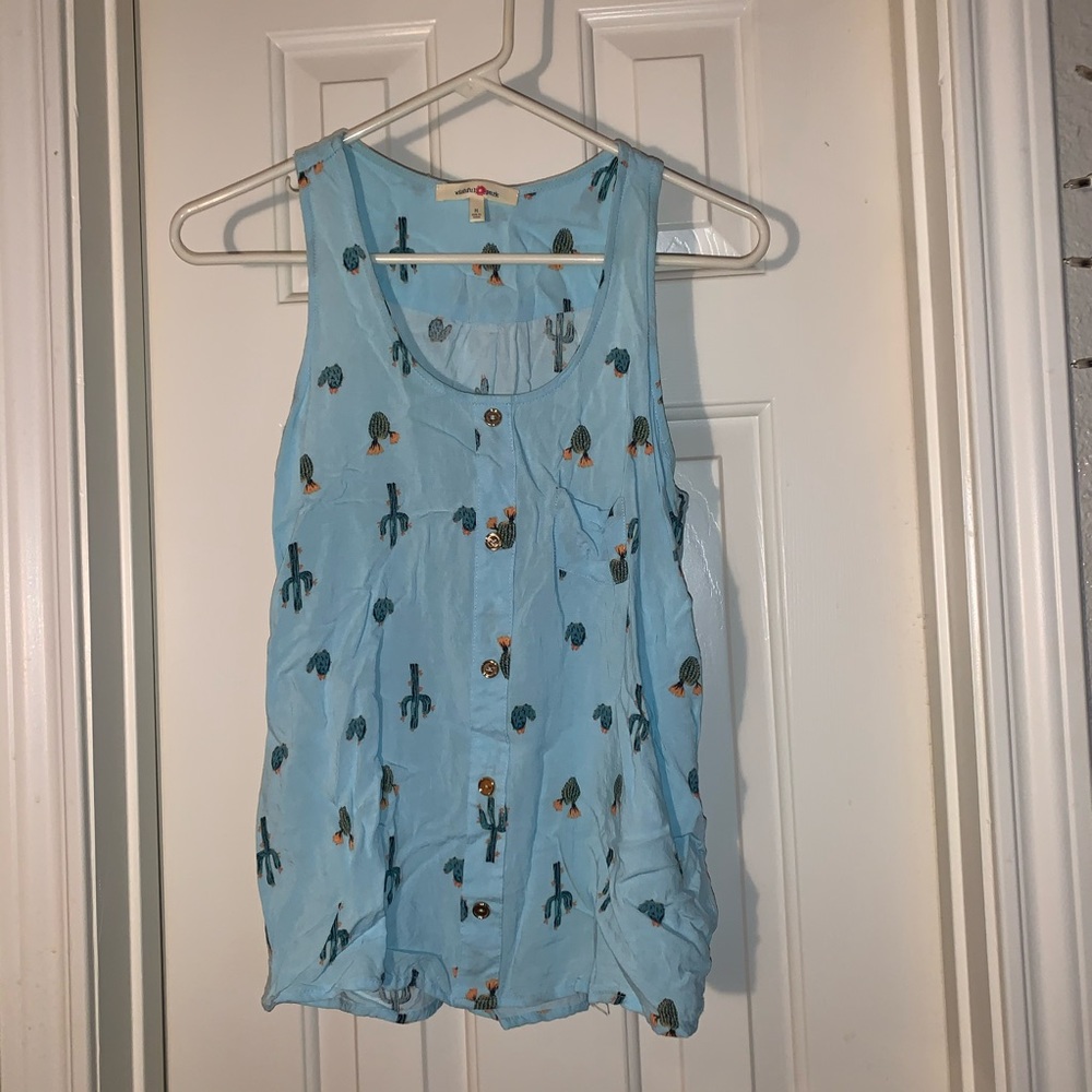Blue Cactus Tank
